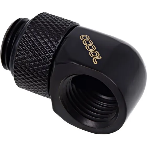 Alphacool Eiszapfen 90° Vinklet Fitting, Sort