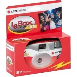 AgfaPhoto LeBox 35 mm Engangskamera med Blitz, 27 billeder