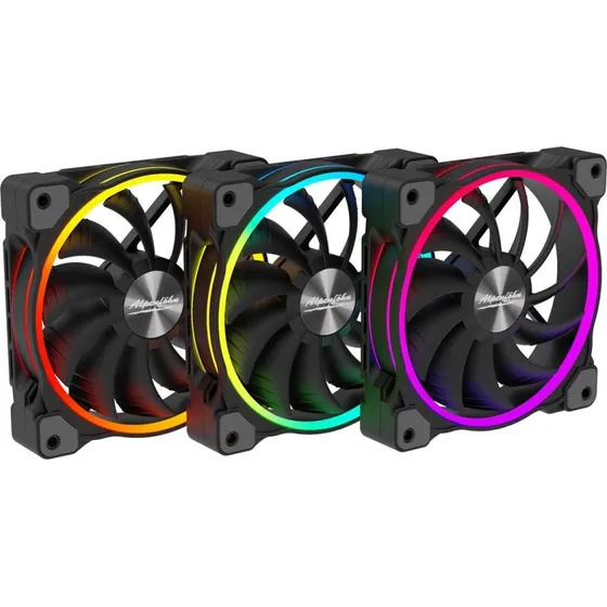 Alpenföhn Wing Boost 3 120 mm ARGB (3-pack, sort)