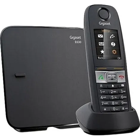 Gigaset E630 Trådløs DECT-telefon sort med nummervisning