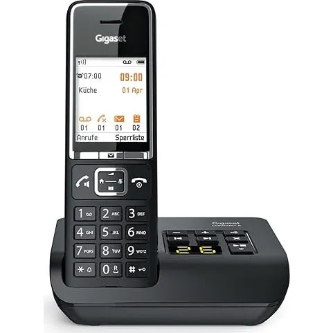 Gigaset Comfort 550A med Svarer, Sort/Chrom