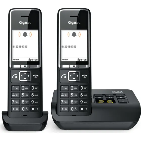 Gigaset Comfort 550A Duo Sort, 2x Håndsæt