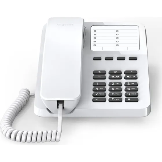 Gigaset Desk 400 Analog Telefon, Hvid
