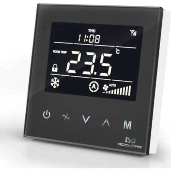 MCO Home Fan Coil Thermostat 4-rør Sort