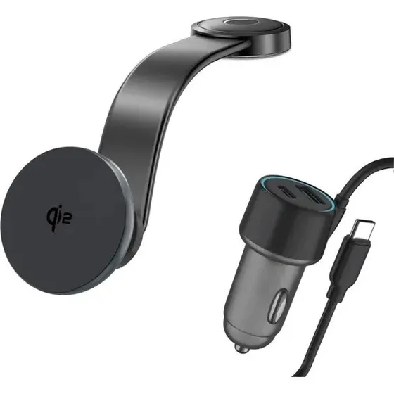 4smarts Qi2 Trådløs Opladerholder 30W - Grå