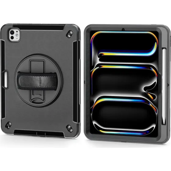 4smarts Rugged Case til iPad Pro 11" (2024) – Sort