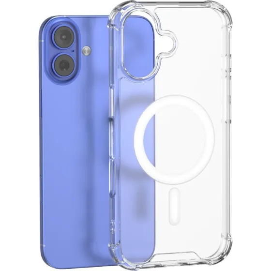 4Smarts Ibiza Hybrid Cover til iPhone 17, transparent, MagSafe-kompatibel