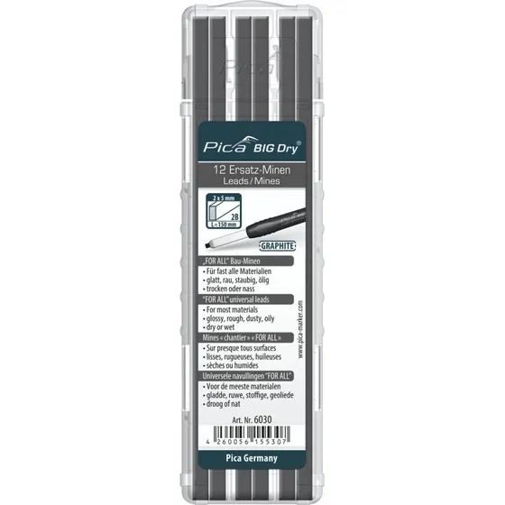 Pica Marker 6030 Grafitrefill 12 stk