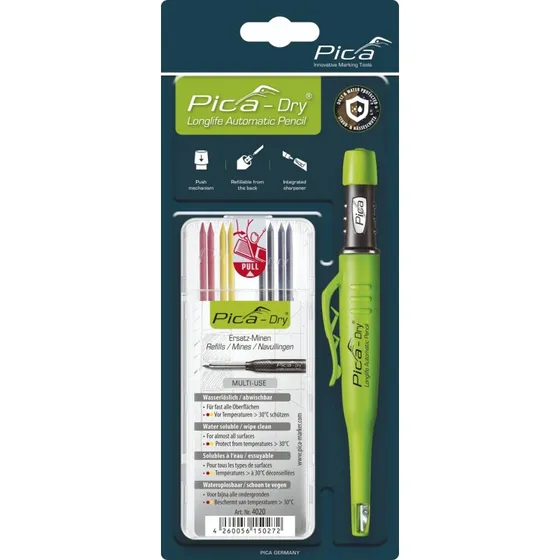 Pica Marker Dry Graphite Markørblyant med Refills