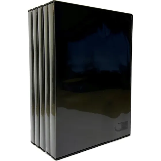 MediaRange DVD-æske Sort 5-pak