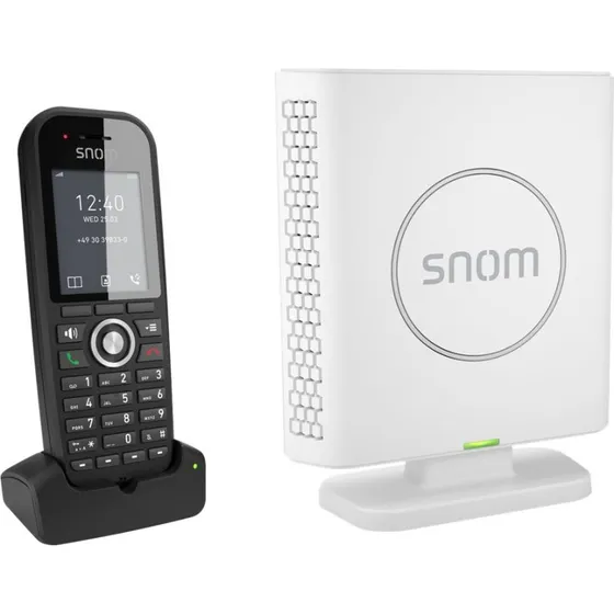 Snom M430 Ledningsfri VoIP-Telefon Sort Hvid