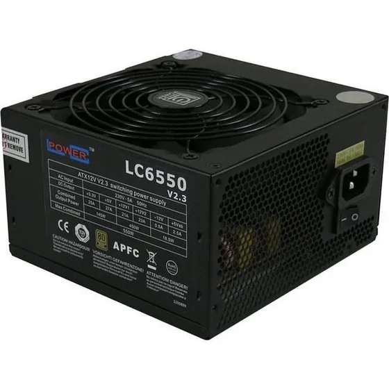 LC-Power SuperSilent LC6550 V2.3 550W 80 PLUS Bronze (sort)