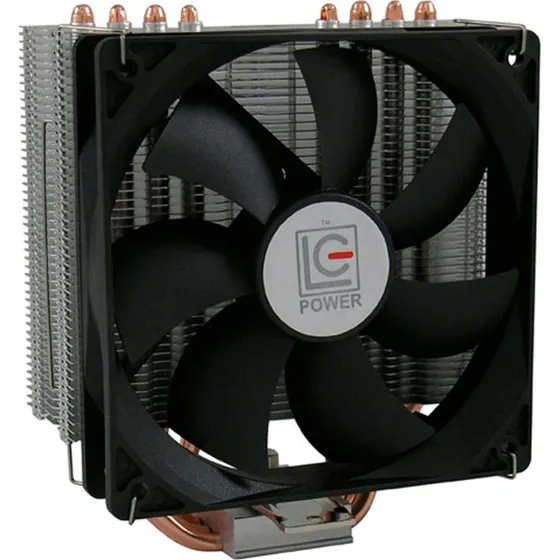 LC Power Cosmo Cool 120 mm CPU-køler, sort/sølv