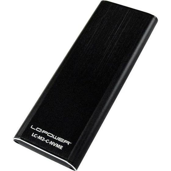 LC-Power LC-M2-C-NVME M.2 SSD-kabinet, USB-C, Sort