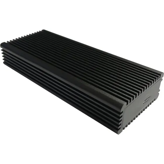 LC Power LC-M2-C-MULTI-RGB M.2 SSD-kabinet, sort, USB 3.2 Gen 2