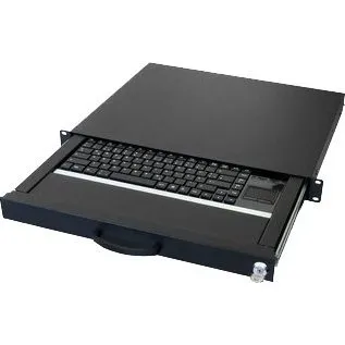 Aixcase AIX-19K1UKDETP-B Tastatur, sort, PS/2/USB, tysk