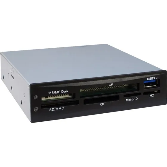 Inter-Tech CI-01 USB 3.2 Gen 1 Kortlæser, Sort