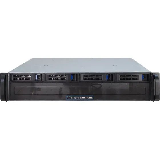 Inter-Tech IPC 2U-2404L Rackkabinet, 2U, Sort, microATX