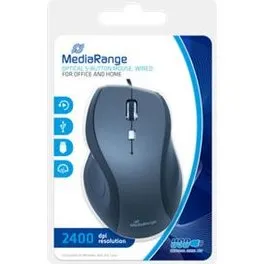 MediaRange Optisk Mus Grå, 5 Knapper, USB