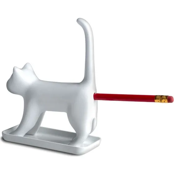 Winkee Blyantspidser med Lyd – Hvid Kat