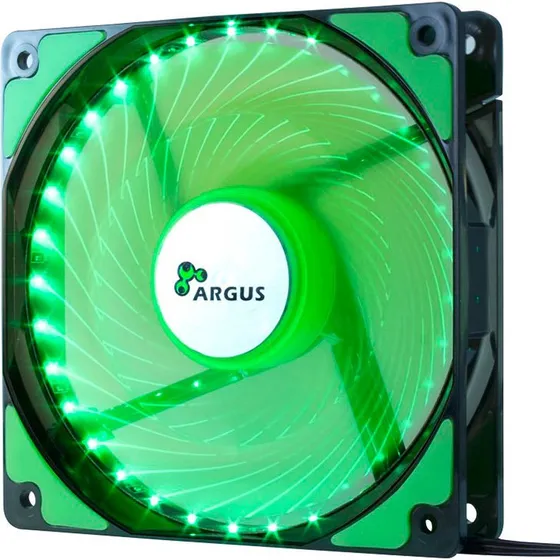 Inter-Tech ARGUS L-12025 120mm Grøn PC-Blæser (1200 RPM)