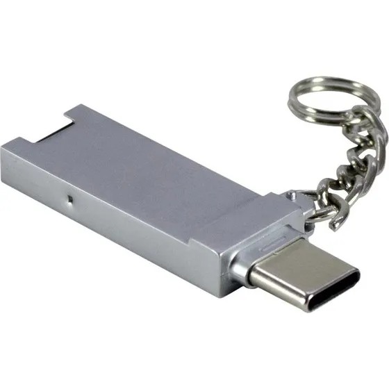 Inter-Tech Kortlæser USB 2.0/USB-C 2-i-1 microSD