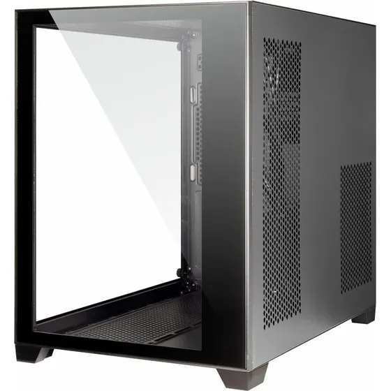 Inter-Tech C-501 Aspect Mini ITX/micro ATX, sort med hærdet glas