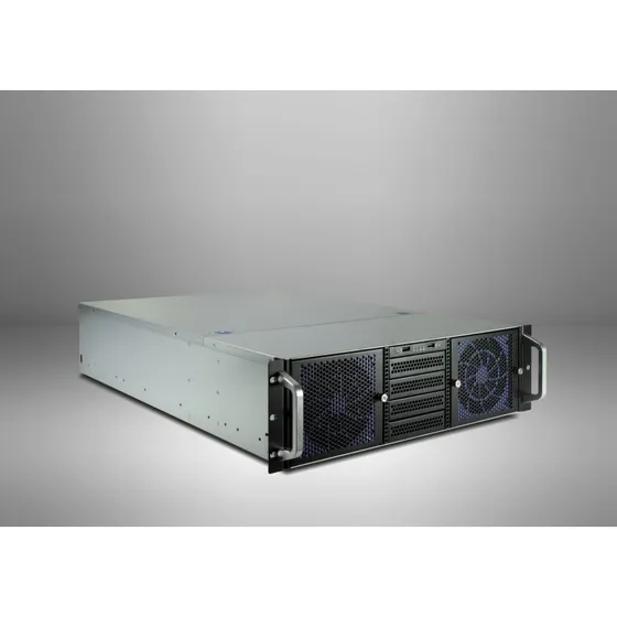 Inter-Tech 3U-30765 Serverkabinet, 3U, E-ATX, 2 HDD-bure