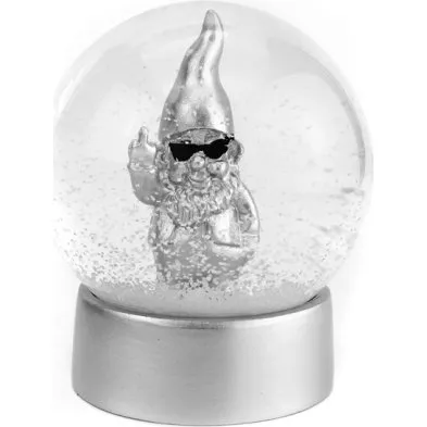 Winkee Snow Globe - Snekugle-nisse - Sølv