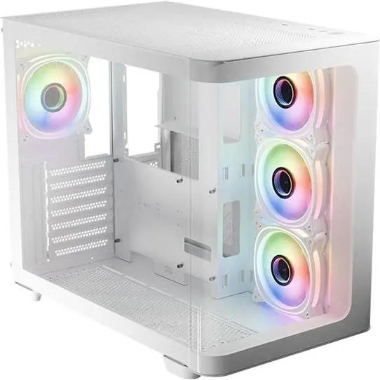 LC Power Gaming 8001W Pro-Storm Light - Hvid Mid Tower