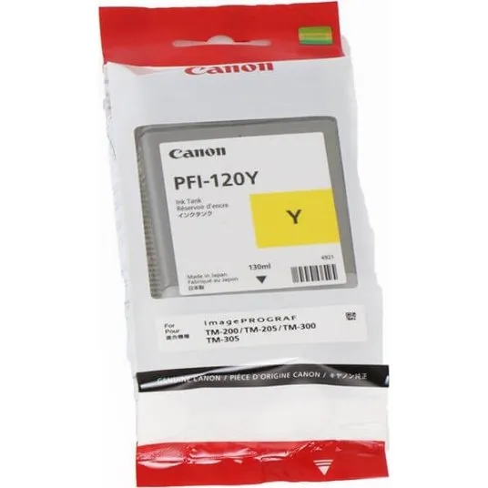 Canon PFI-120 Y Gul Blækpatron 130 ml