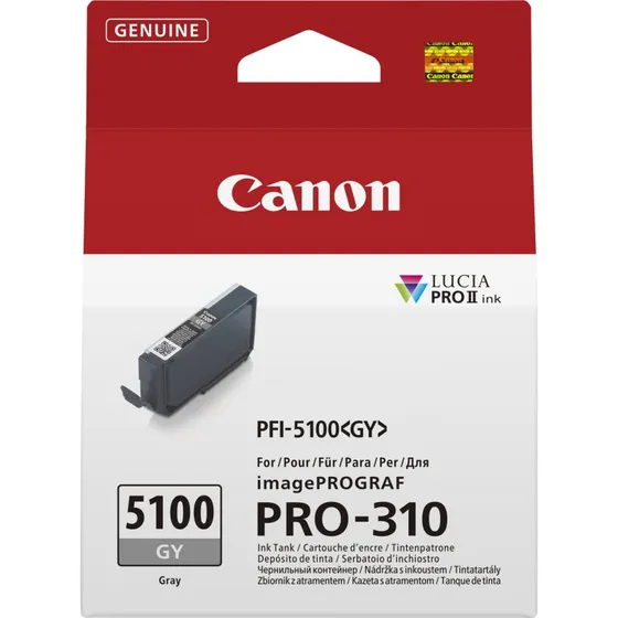 Canon PFI-5100 GY Grå Blækbeholder for imagePROGRAF PRO-310