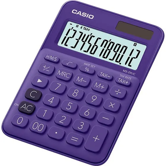 Casio MS-20UC-PL-S Lommeregner (12 cifre)