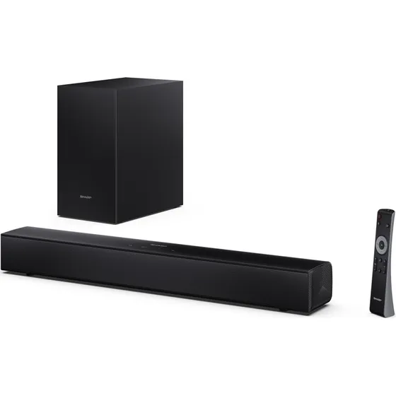 Sharp HT-SBW121 2.1-kanal Soundbar med trådløs subwoofer, sort