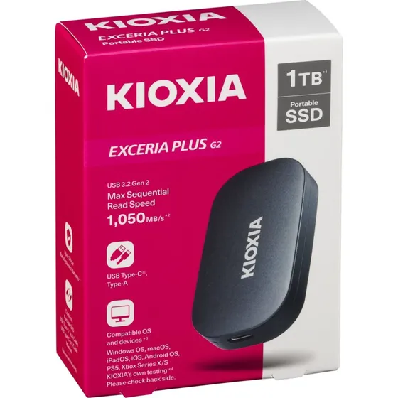 KIOXIA EXCERIA PLUS G2 1TB USB-C SSD