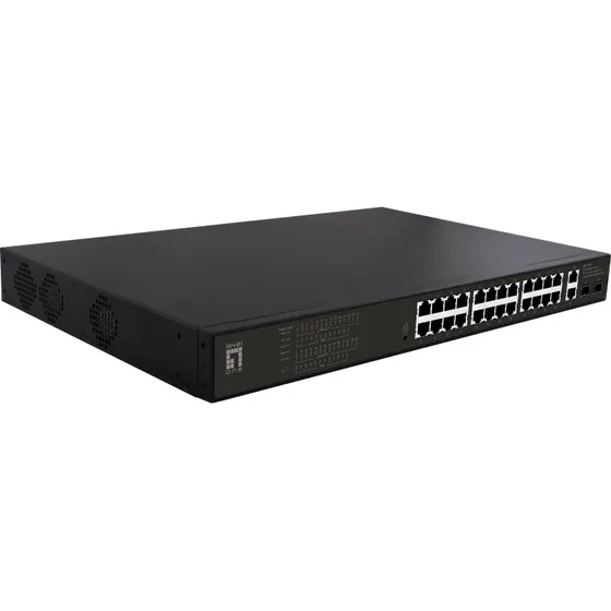 LevelOne GEP-2821 28-Port Gigabit PoE Switch 24x PoE