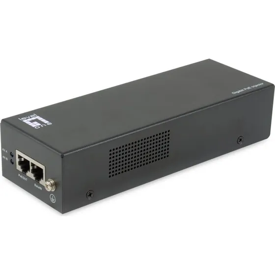 LevelOne 90W PoE-injektor, sort