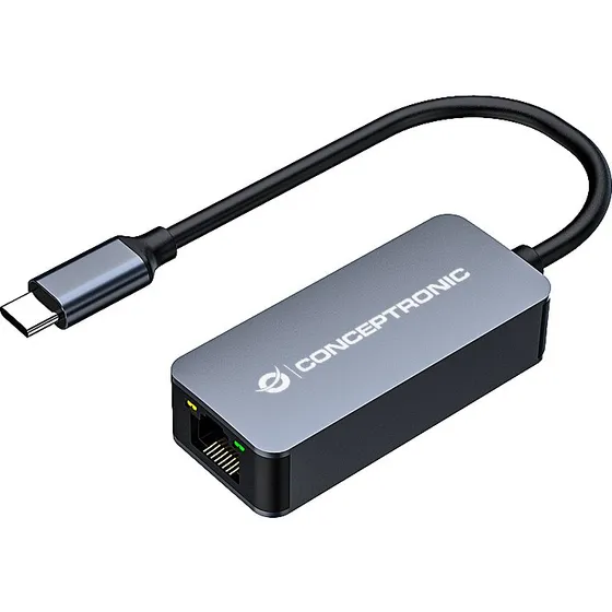 Conceptronic ABBY12GC USB-C 2.5GbE Netværksadapter, grå