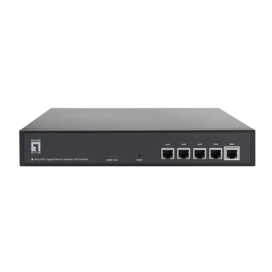 LevelOne WAC-2010 10/100/1000 Mbit/s LAN-gateway, sort, metalkabinet