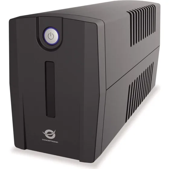Conceptronic ZEUS07ES 1000VA UPS, 600W, Sort