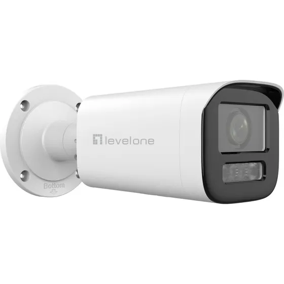LevelOne FCS-5222 2MP Zoom IP-Kamera, Hvid, IP67, PoE