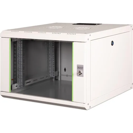 DIGITUS Unique Series Vægmonteret Rackskab 7U 600×600 mm Grå