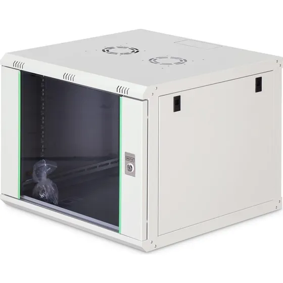 DIGITUS 9U Vægmonteret Netværksskab 600×600 mm, Grå (RAL 7035)