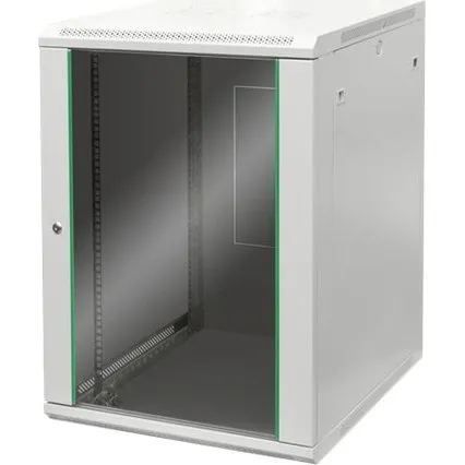 DIGITUS DN-19 16U-6/6-EC Vægmonteret Kabinet Grå RAL 7035