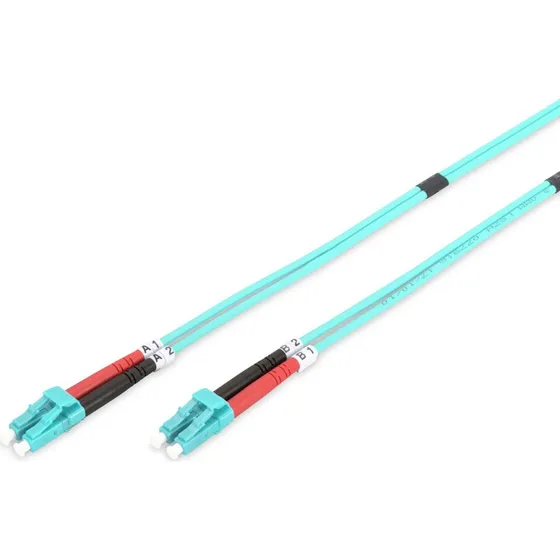 DIGITUS LC/LC OM3 Fiberoptik Kabel 5m Blå