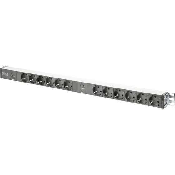 DIGITUS DN-95405 12-udtags aluminium stikdåse