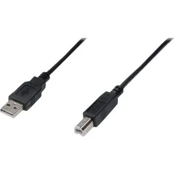 DIGITUS USB 2.0 Type-A til Type-B 3m Sort