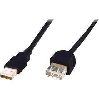 ASSMANN USB 2.0 3m Forlængerkabel Sort