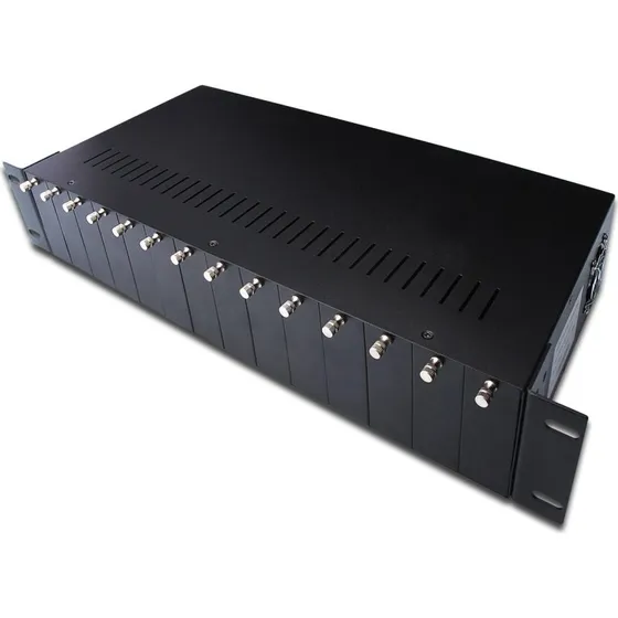 DIGITUS DN-82000 14-slot 2U sort mediekonverter-chassis