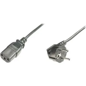 ASSMANN Strømkabel 1.8m C13 90° Sort